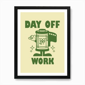 Retro Wall Art Vintage Decor Retro Cartoon Printable Art Retro Vintage Wall Art Day Off Trendy Retro Poster Art Print