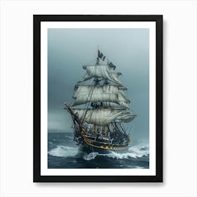Tall Ship Sailing Art Print