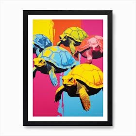 Sea Turtle Pop Art 4 Art Print