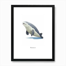 Manatee Kids Animal Poster Affiche