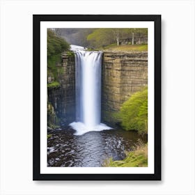 High Force Waterfall, United Kingdom Majestic, Beautiful & Classic (1) Art Print