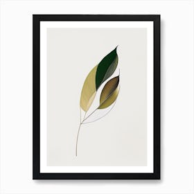 Olive Leaf Abstract Art Print