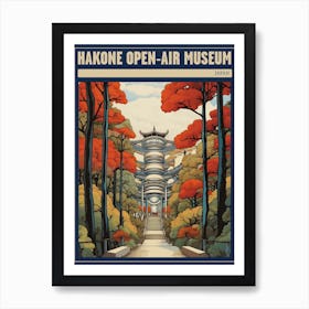 Hakone Open Air Museum, Japan Vintage Travel Art 2 Poster Póster