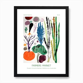 Asparagus Vegetables Farmers Market 3 Queen Victoria Market, Melbourne, Australia Art Print
