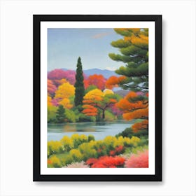 Japanese Cypress Tree Watercolour Art Print