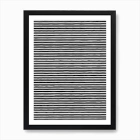 Marker Black Stripes Art Print