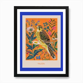 Spring Birds Poster Falcon 3 Art Print