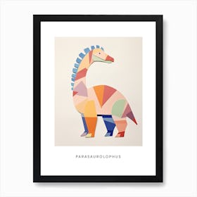 Nursery Dinosaur Art Parasaurolophus 3 Poster Art Print