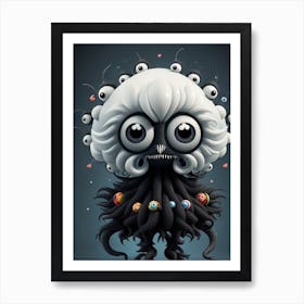 Octopus Monster Art Print