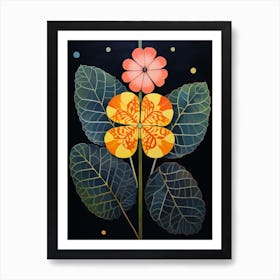 Lantana 4 Hilma Af Klint Inspired Flower Illustration Art Print
