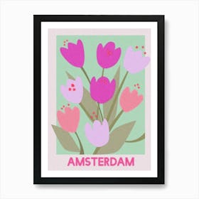 Amsterdam Tulips Art Print