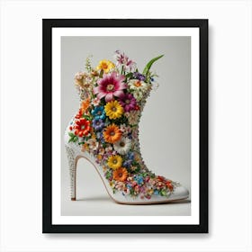 Flower Shoes Art Print