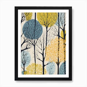 Simple Tree Prints Art Print