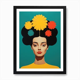 Afro-Floral Art Print