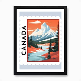 Canada 3 Travel Stamp Poster Art Print