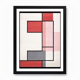 Mid Century Modularity; Geometric Abstract Symphony Art Print