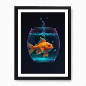 Goldfish Canvas Art 1 Art Print