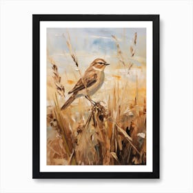 Bird Painting Sparrow 6 Art Print