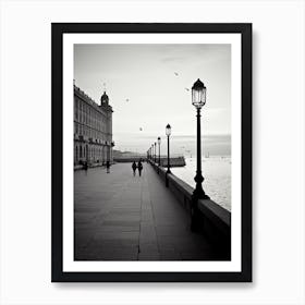 Trieste, Italy,  Black And White Analogue Photography  3 Art Print