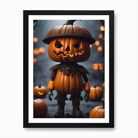 Halloween Pumpkin Art Print