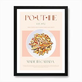 Poutine Mid Century Art Print