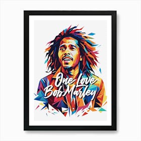 Bob Marley in WPAP Pop Art 1 Art Print