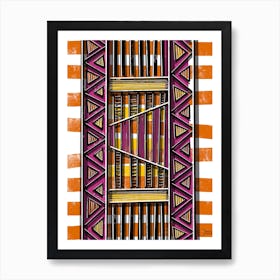 Abstract Modern Geometrical Shapes Inspired By The Egyptian Nubian Culture Art Print