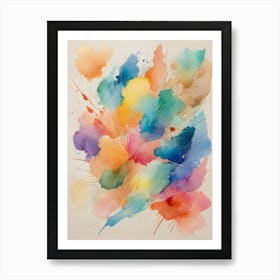 Abstract Watercolor Painting 14 Art Print