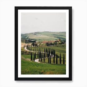 Val d'Orcia Italy | The green hills of beautiful Tuscany Art Print