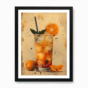 Orange Drink 12 Art Print