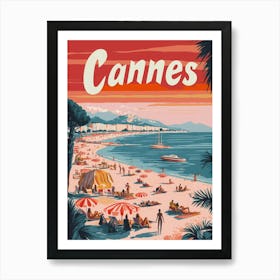 Aihrgdesign A Mid Century Modern Travel Poster For Cannes Sho 7cc850eb Aed8 4218 Abe3 F6b358442612 1 Art Print