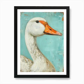 White Goose Art Print