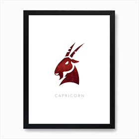 Capricorn Zodiac Art Print