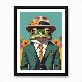 Frog In A Suit (16) Art Print