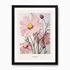 Floral Illustration Cosmos 1 Poster Art Print