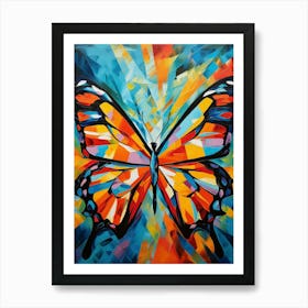 Butterfly 03 - Abstract Vibrant Colorful Modern Style Art Print