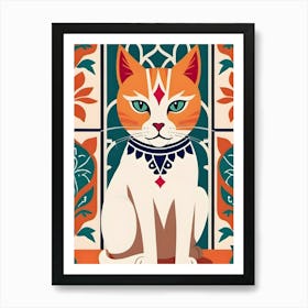 Majestic Feline Charm Art Print