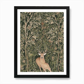 Deer Wallpaper 1 Art Print