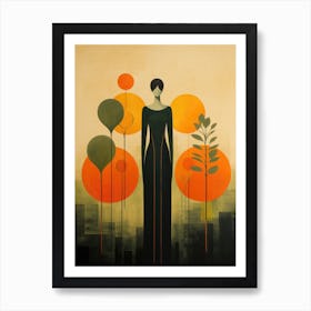 Woman In The City Art Print