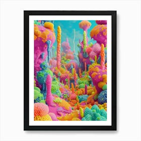 Psy Coral Reef Art Print