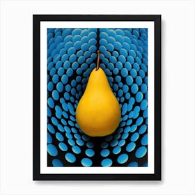 Pear and dots Art Print