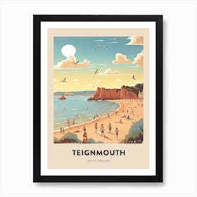 Devon Vintage Travel Poster Teignmouth Art Print