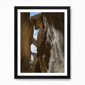 Mascarat Canyon bridge and rock formation Art Print
