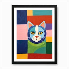 Cat On The Wall Art Print