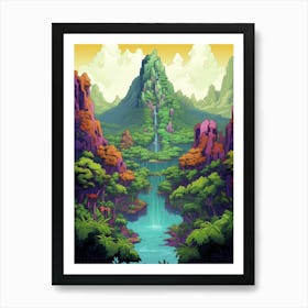 Manu National Park Pixel Art 3 Poster