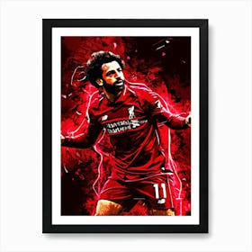 moh salah Liverpool Player Art Print