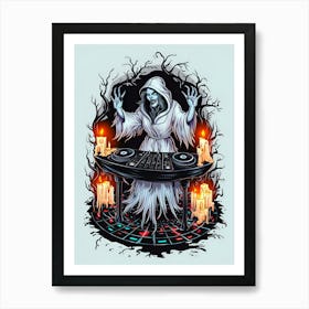 Ghost Dj Art Print