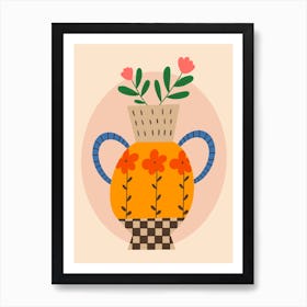 Vase With Flowers Art Print