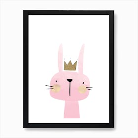 Pink Bunny Art Print