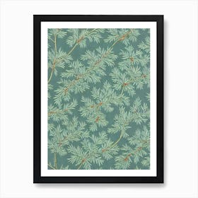 Eastern White Pine tree Vintage Botanical Art Print